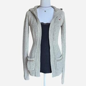 VTG 2000s Hollister Hooded Sweater Cardigan